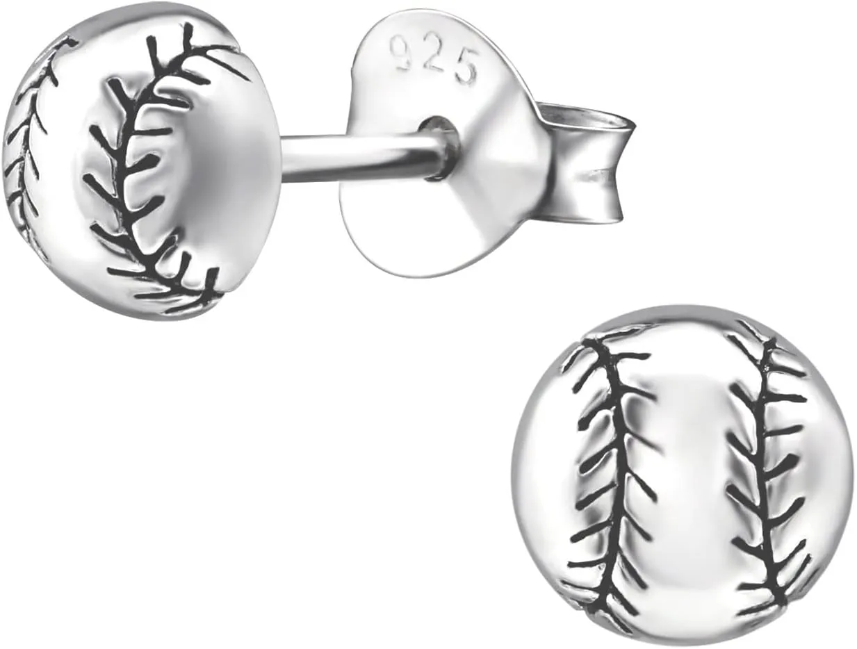 Sport Sterling Silver Very Tiny Stud Earrings, Tiny Dainty Cartilage Piercing Jewelry