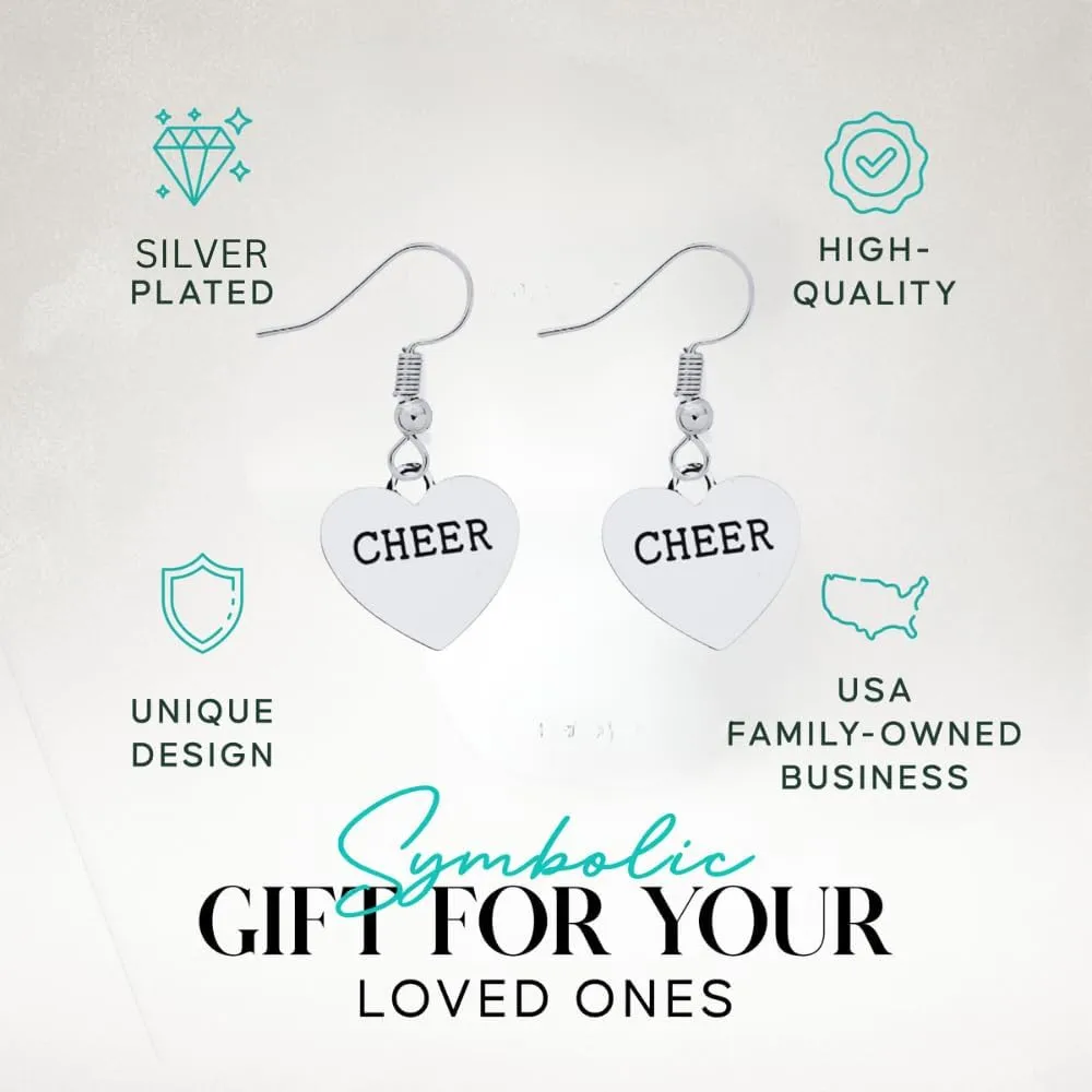 Sportybella Cheer Earrings - Cheer Jewelry, Gift For Cheerleaders & Teams, Moms & Coaches