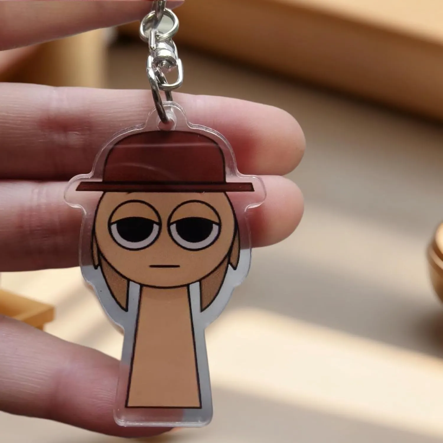 Sprunki Funny Key Chain, Sprunki Cute Mini Key or Backpack Pendant, Sprunki Music Rhythm Box Style Pendant.