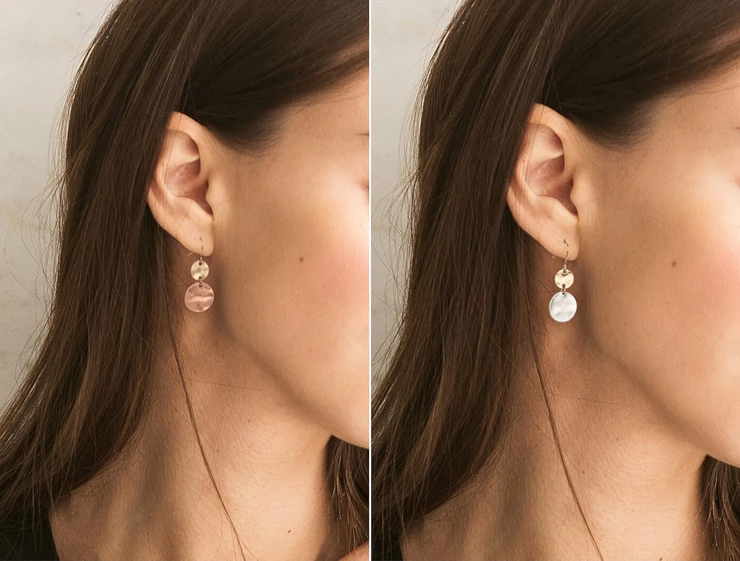 SPUNKYsoul Boho Disc Light Weight Earrings 2 Pack for Women