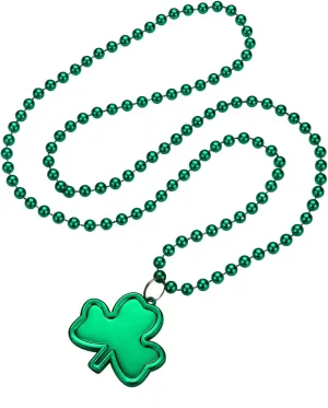 St Patricks Day Necklace,Green St. Patrick's Day Bead Accessories Bulk, Irish Saint Patrick Day Beads Necklaces, Parade Throw Accessories for Mardi Gras St. Patricks Party Favors Decorations Supplies