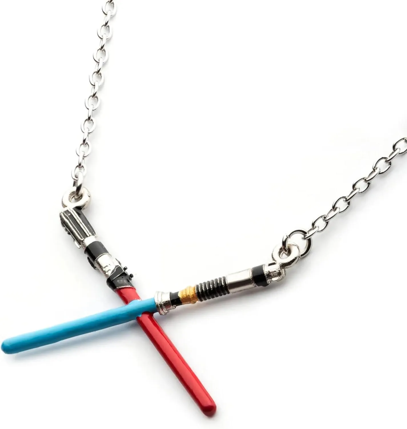 Star Wars Crossed Light Sabers Pendant Necklace