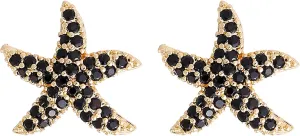 Starfish CZ Stud Earrings Cubic Zirconia Earring Studs Colorful Starfish Earrings Hypoallergenic for Women