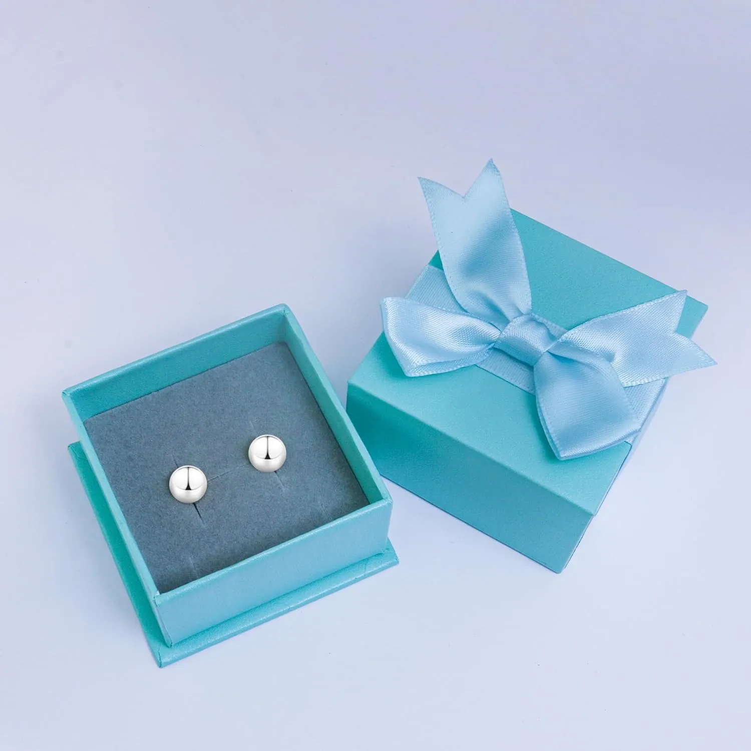 Sterling Silver Ball Earrings for Women, Classic Hypoallergenic Silver Stud Earrings, 5mm-10mm Silver Ball Ear Studs  Ideal for Everyday Wear at Any Occasions