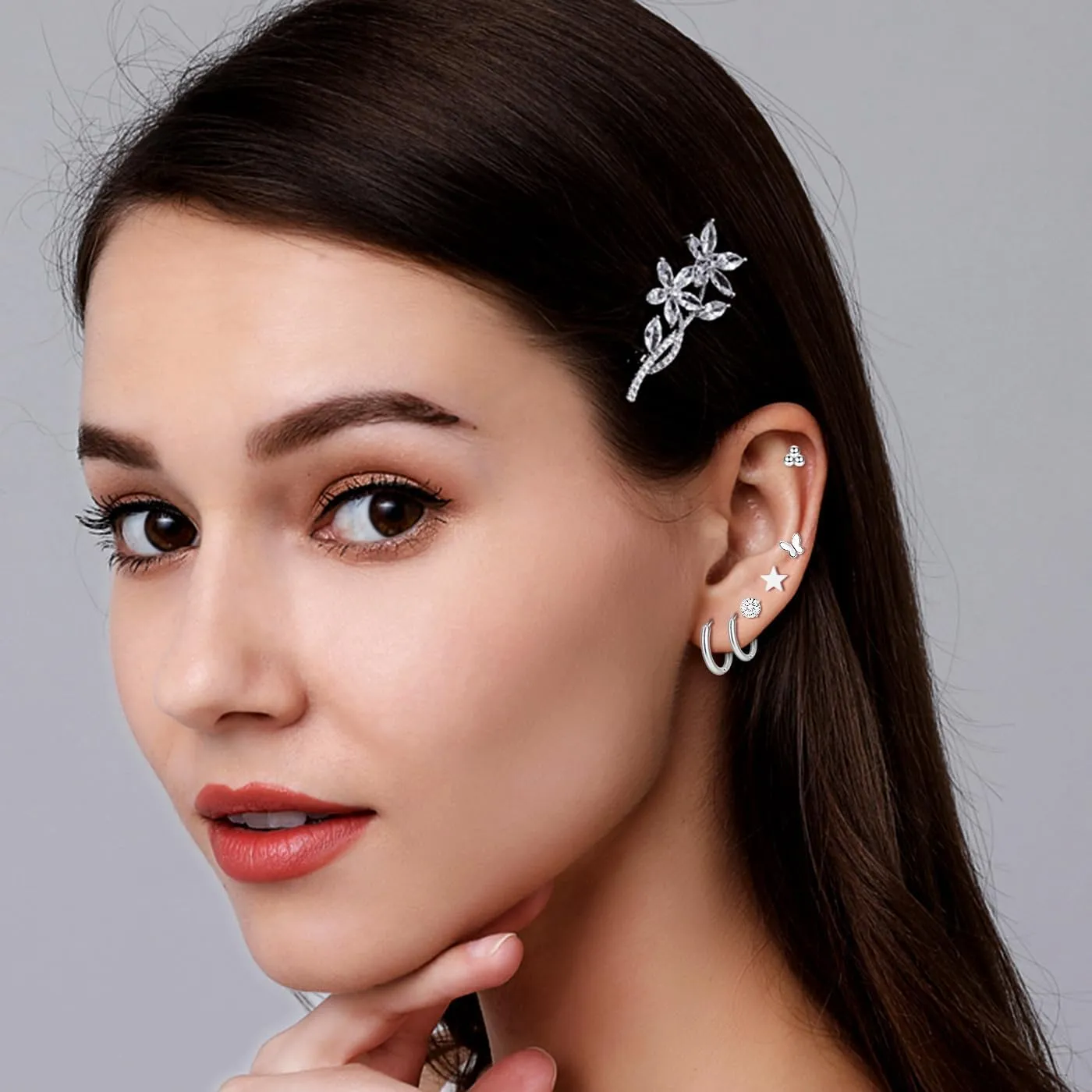 TAMHOO 20 Pairs Flat Back Earrings for Women and Teen Girls- Gold Plated Screwback Earring with Diverse Designs, Perfect for Multiple Piercings and Everyday Wear
