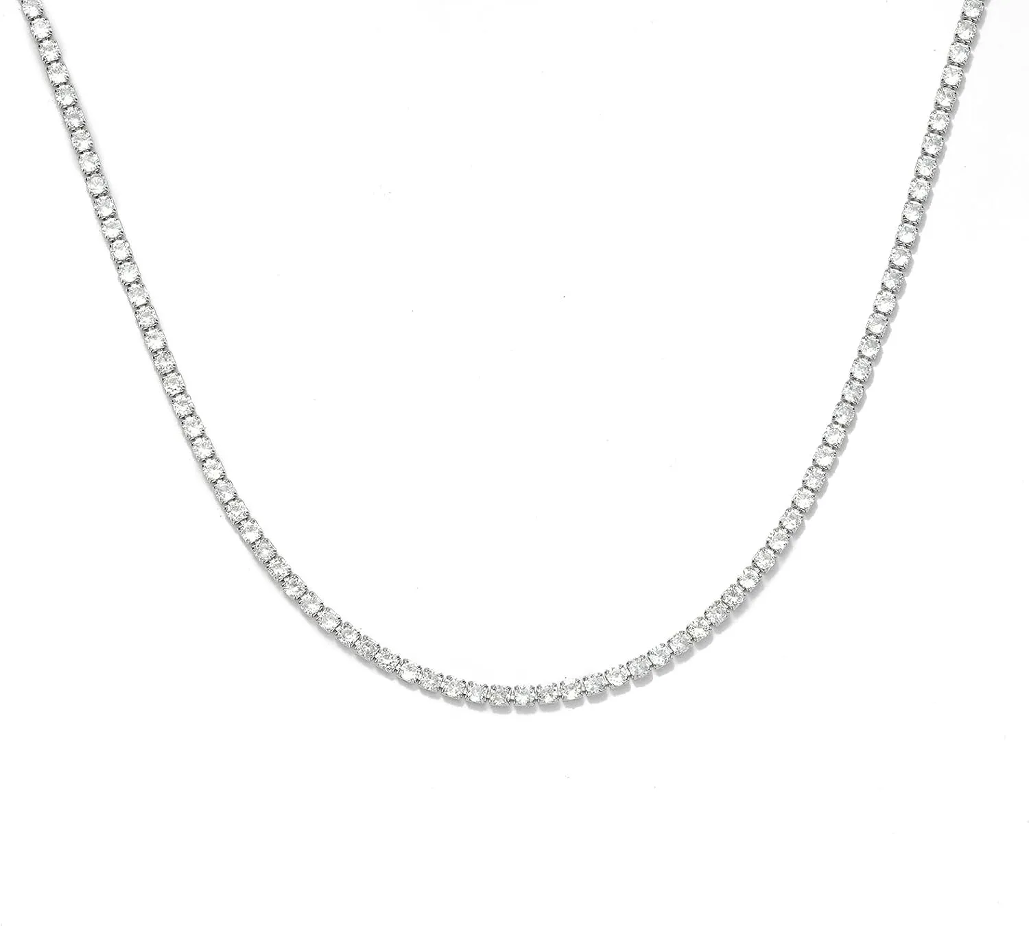 Tennis Necklaces for Women Dainty 14K Gold Plated Diamond Tennis Choker Necklace Sparkly Rhinestone Necklace Bling Cubic Zirconia Necklace Tennis Chain for Women Men