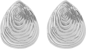 Textured Teardrop Seashell Stud Earrings for Women Gold Plated Hypoallergenic Minimalist Ocean Sea Conch Scallop Studs Earring Dainty Summer Beachy Y2K Party Jewelry