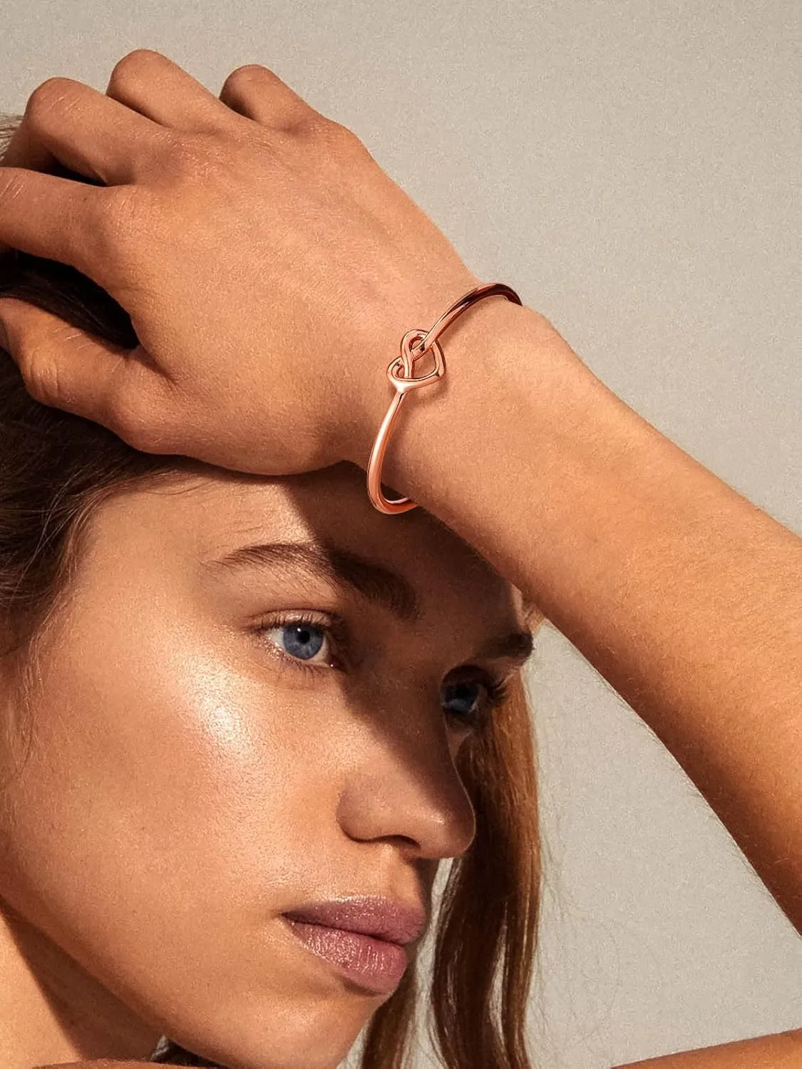 U7 Unisex Simple Cuff Bracelet 18K Real Gold Platinum Plated Fine Bracelets Fashion Jewelry Open Bangle Cuff Bracelets, Twisted or Heart Style