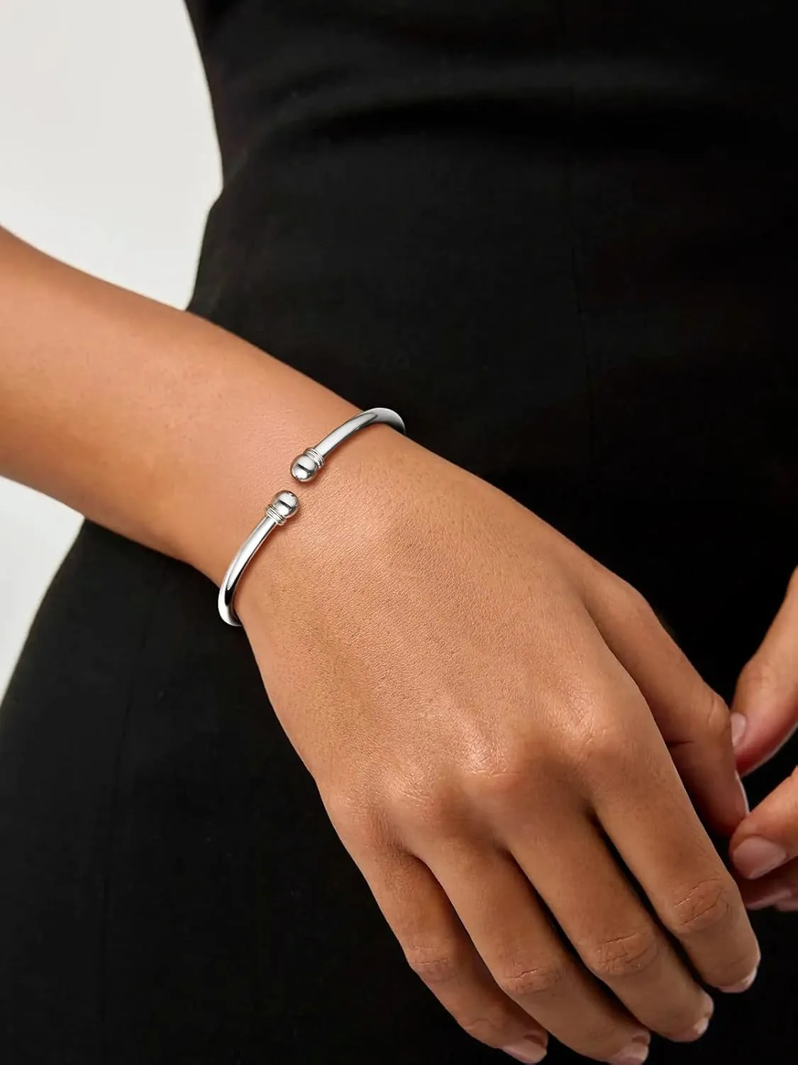 U7 Unisex Simple Cuff Bracelet 18K Real Gold Platinum Plated Fine Bracelets Fashion Jewelry Open Bangle Cuff Bracelets, Twisted or Heart Style