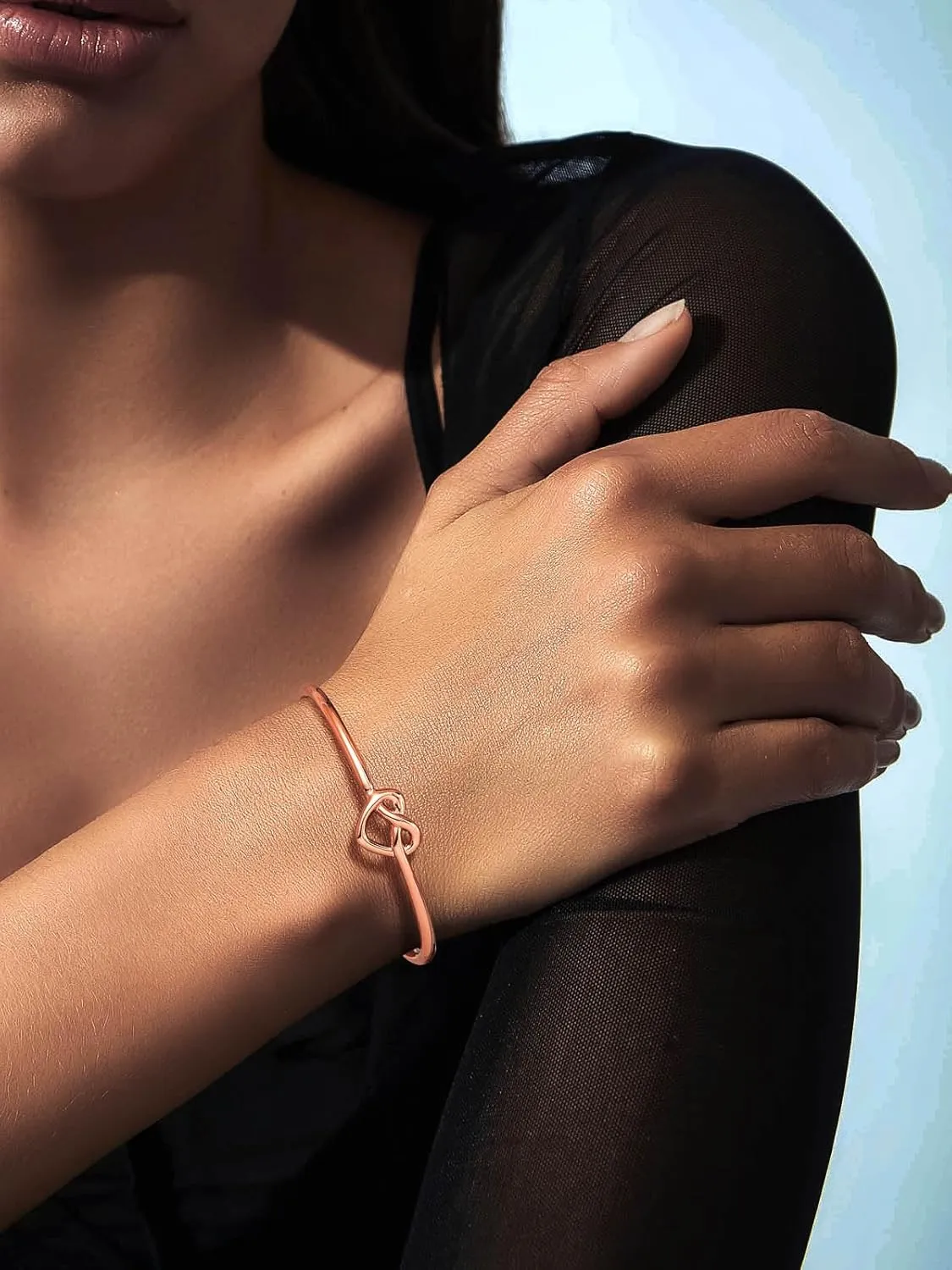 U7 Unisex Simple Cuff Bracelet 18K Real Gold Platinum Plated Fine Bracelets Fashion Jewelry Open Bangle Cuff Bracelets, Twisted or Heart Style