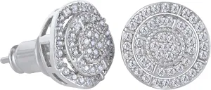 VEXXS S925 Diamond Stud Earrings for Men, 14K Real Gold Plated 5A CZ Stones Iced Out Earrings 925 Sterling Silver Studs for Men Women Hypoallergenic Earrings