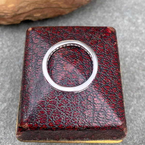Vintage Ruby & Diamond Eternity Band, Size 5 3/4