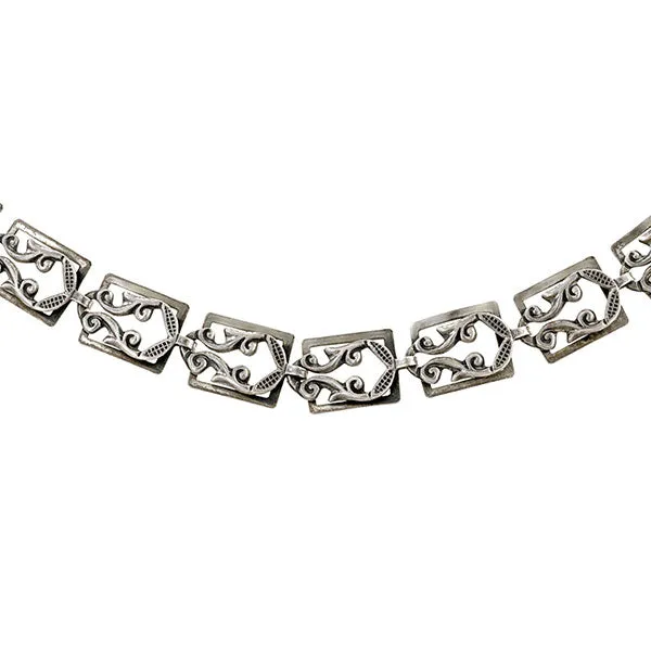 Vintage Silver Fancy Link Chain