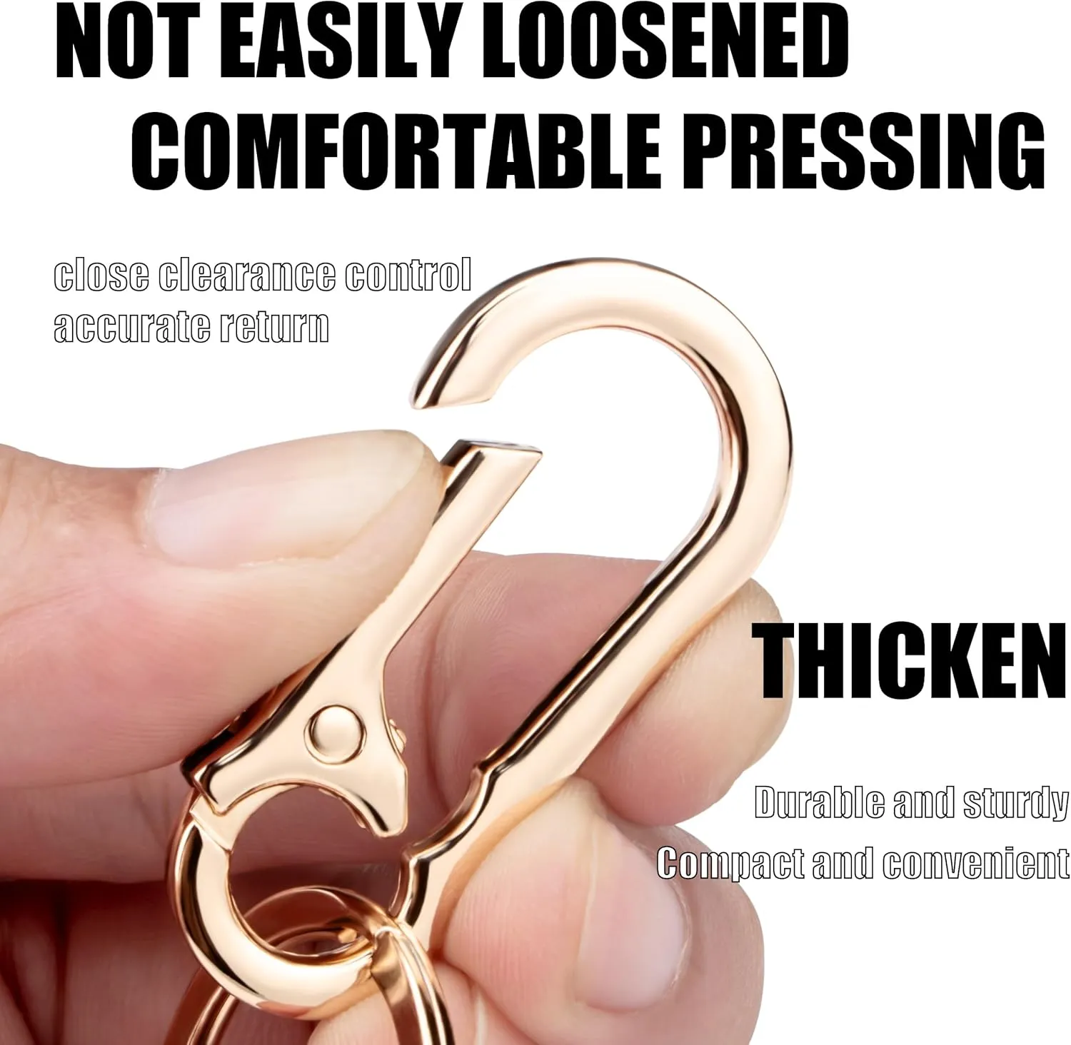 Wikavanli Metal Keychains Keyring Key Chain Ring Clip Holder Organizer for Home Car Keys Key Finder Women Men