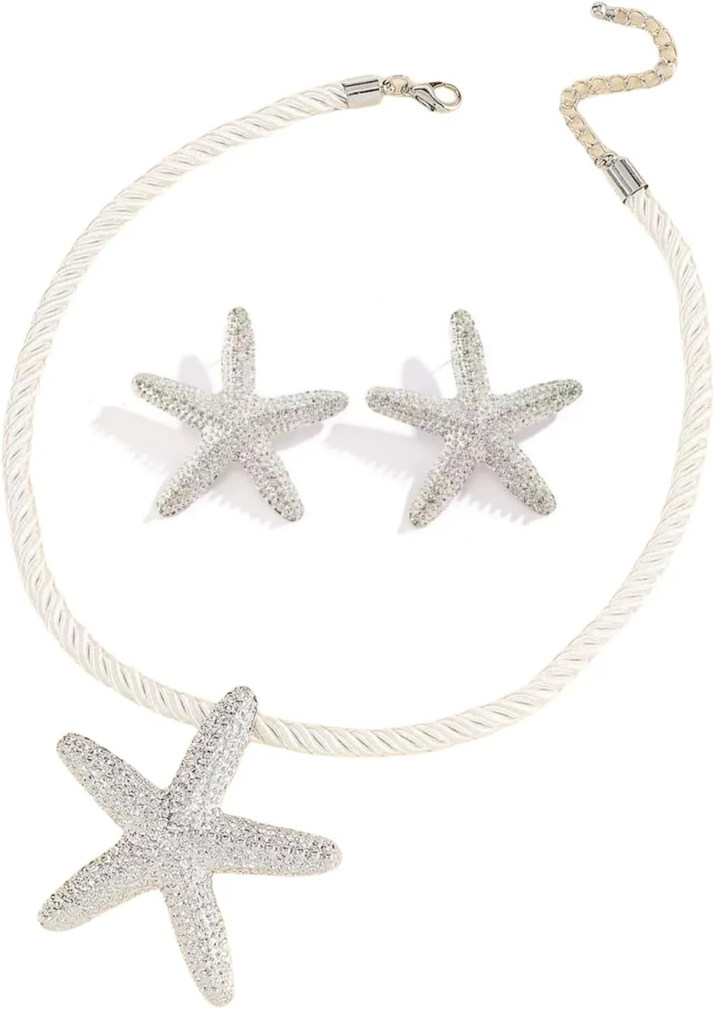 Women Seashell Charm Beach Jewelry Sets Shells/Suns/Star/Flowers/Snails Necklace 2024 Ocean Vacation Beach Retro Fashion Earrings Necklace Summer Women Gift