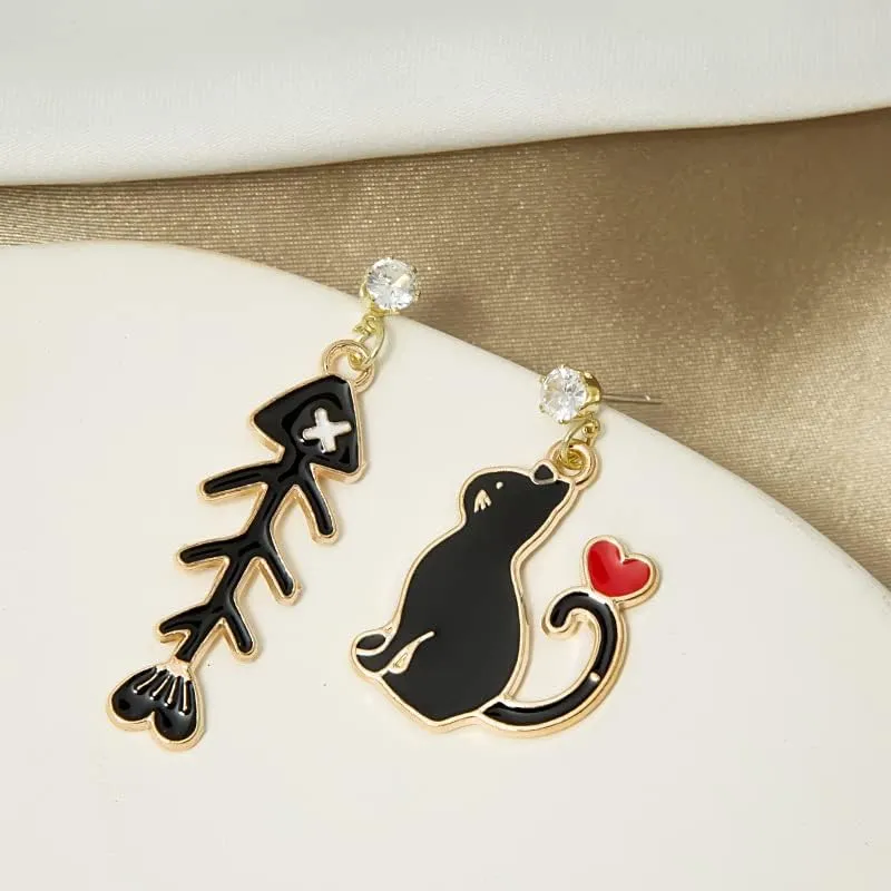 Women's Fashion and Fun Lightweight Acrylic Big and Colorful Cute Drop and Dangle Statement Earrings