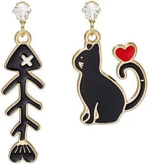 Women's Fashion and Fun Lightweight Acrylic Big and Colorful Cute Drop and Dangle Statement Earrings