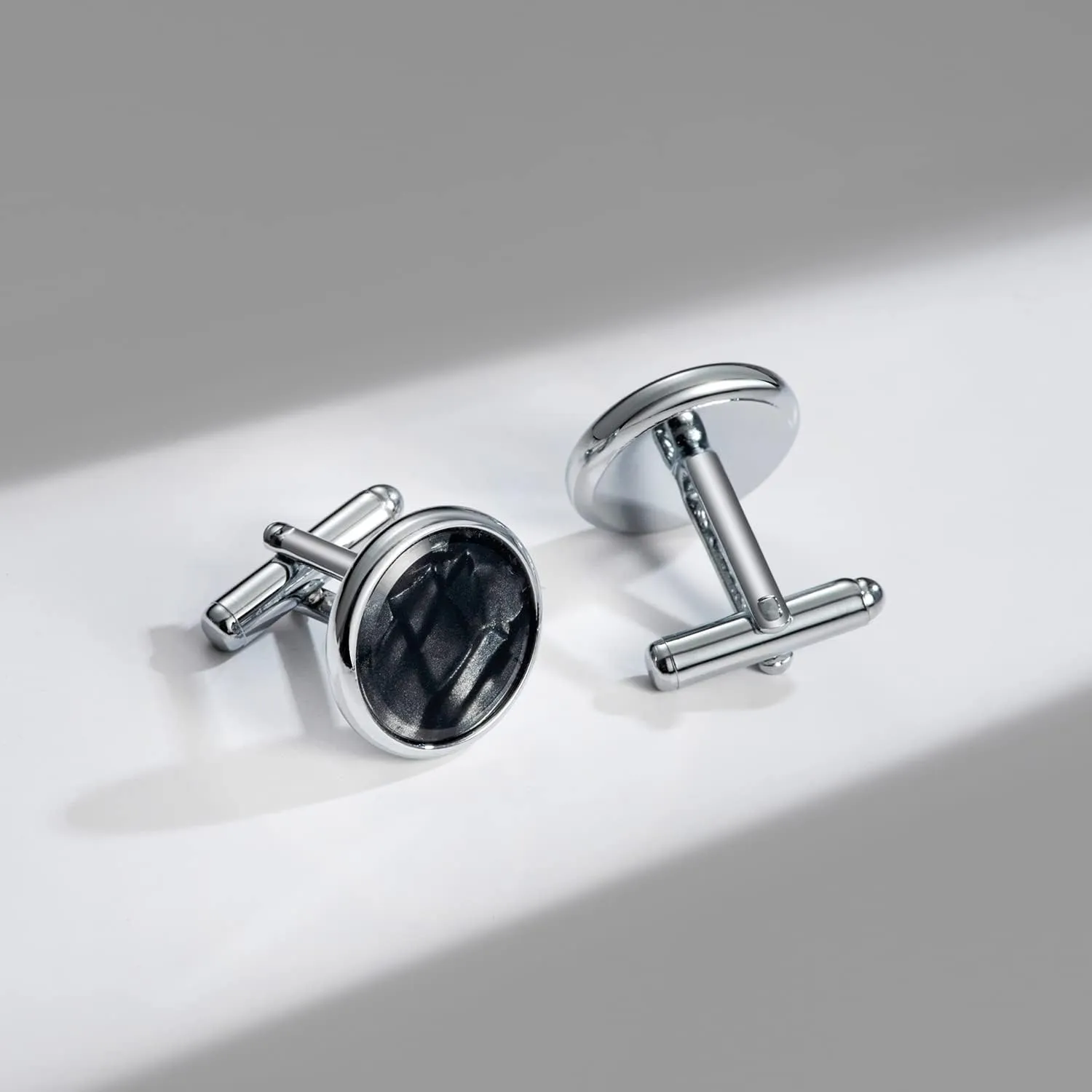 wynameleri Mens Classic Shirts Cufflink Studs, Mother-of-Pearl Tuxedo Shirt Button and Cuff Links Set, Formal Business Wedding Jewelry