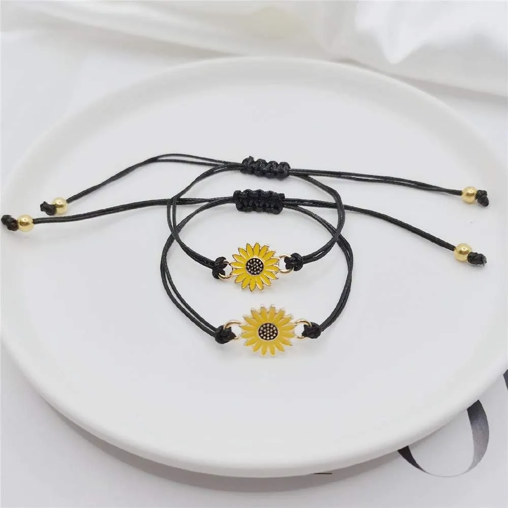 YALLNASL Anniversary Christmas Gift for Couples Friends Matching Relationship Friendship Bracelets for Husband Wife Best Friends Pinky Promise Bracelet Set for Women Men